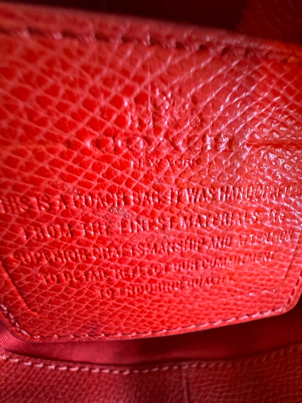 Coach Minetta Leather Crossbody Satchel Tote Bag-HARD TO FIND Cardinal Red! - Picture 9 of 16